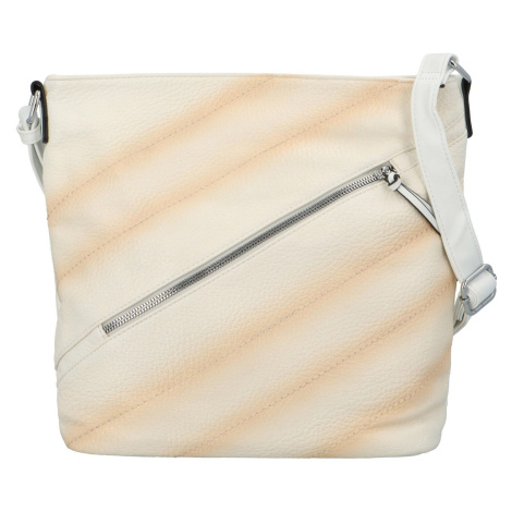 Trendy dámská koženková crossbody kabelka Ewoona, bílá Maria C.