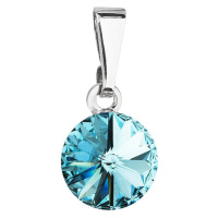 Přívěsek Rivoli se Swarovski Elements Light Turquoise 8 mm