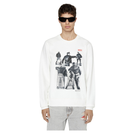 Diesel Sweatshirt - PR-S-GINN SWEAT-SHIRT white