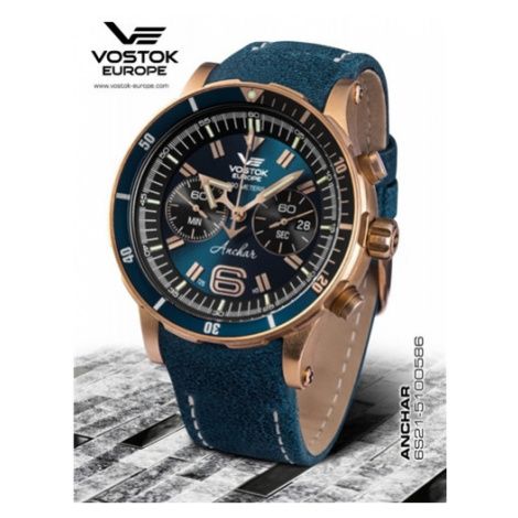 Hodinky Vostok Anchar chrono line 6S21/510O586 + Dárek zdarma Vostok Europe