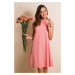 Dámské Stylove Šaty S157 Salmon Pink - Figl