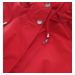 Červená dámská oboustranná bunda (W662BIG)