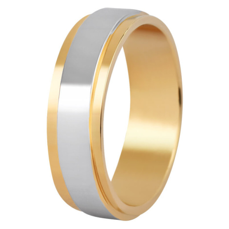 Beneto Pánský bicolor prsten z oceli SPP05