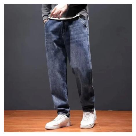 Pánské volné džíny – rovný střih, pohodlné dlouhé kalhoty