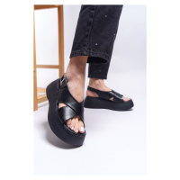 Riccon Jahabelle Women's Sandals0012803 Black Skin