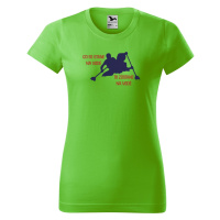 DOBRÝ TRIKO Vtipné dámské vodácké tričko Co se stane na vodě Barva: Apple green