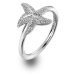 Hot Diamonds Luxusní stříbrný prsten s pravým diamantem Daisy DR213