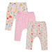 Kalhoty kojenecké 3pack, Minoti, Garden 8, růžová - | 9-12m