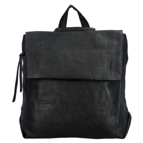Stylový městský dámský koženkový batoh Sonleada, černá Paolo Bags