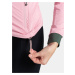 Světle růžová dámská sportovní strečová mikina s kapucí Kilpi MEMPHIS-W