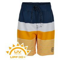 COLOR KIDS-Swim shorts stripes UPF 30+ Saffron Modrá