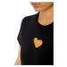 Tričko diesel t-hearty t-shirt černá