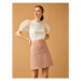 Koton Tweed A-Line Skirt