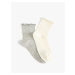 Koton Set of 2 Socks with Ruffle Detail Multi Color
