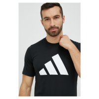 Tréninkové tričko adidas Performance černá barva, s potiskem, IB8273