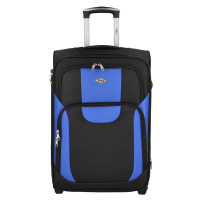 Cestovní kufr Asie velikost M, černá-modrá