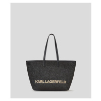 Kabelka karl lagerfeld k/essential raffia tote black