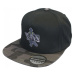 Vass kšiltovka snapback black with black/grey camo peak