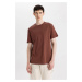 DEFACTO New Regular Fit Crew Neck Short Sleeve Basic T-Shirt