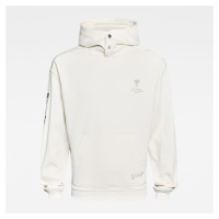 Sweatshirt - G-star RAW Sleeve Graphic hooded Sweat beige