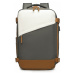 Miss Lulu Voděodolný funkční batoh s USB portem 24L - šedý