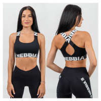 NEBBIA - Sportovní podprsenka se střední podporou ICONIC 230 (black) - NEBBIA