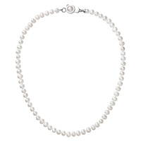 Evolution Group Perlový náhrdelník z pravých říčních perel bílý 22006.1