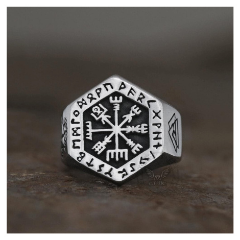 prsten Valknut Compass Viking