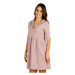 Dámské šaty s krátkým rukávem Litex 5D045 | fialovo růžová
