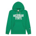 Champion Reverse Weave Hoodie College Print Michigan State Zelená