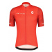 SCOTT Cyklistický dres s krátkým rukávem - RC TEAM 10 SS - červená/bílá