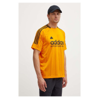 Tričko adidas Tiro oranžová barva, s potiskem, IY4498