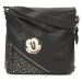 Desigual BACK MICKEY STUDSTYLE JERSEYMAX PU BLACK Černá