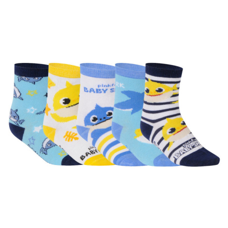 5PACK dětské ponožky Cerdá Baby Shark vícebarevné (2200007399) Cerda