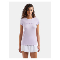 Světle fialové dámské tričko Armani Exchange - Dámské
