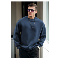 70650 Dewberry Oversize Men Sweatshirt-NAVY BLUE