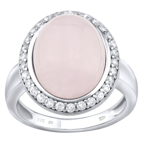 Stříbrný prsten s přírodním Růženínem Silvego