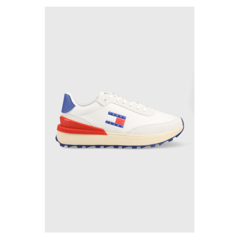 Sneakers boty Tommy Jeans TJM TECH RUNNER MATERIAL bílá barva, EM0EM01300 Tommy Hilfiger