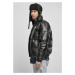 Zimní pánská bunda Southpole Imitation Leather Bubble Jacket - black