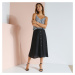 Jednobarevná sukně na knoflíky, eco-friendly viskóza