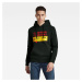 G-STAR Sweatshirt - Heavy sherland sweat rub ub black