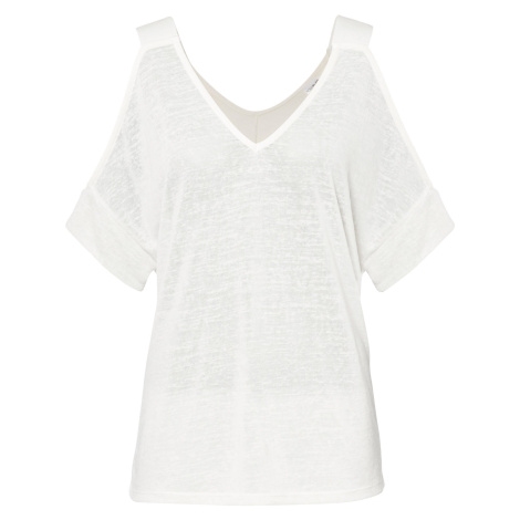 Bonprix BODYFLIRT tričko s odhalenými rameny Barva: Bílá, Mezinárodní