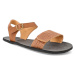 Barefoot sandály Tikki shoes - Vibe leather Terracotta hnědé