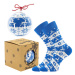 Lonka Elfi Unisex ponožky s vánočním motivem BM000002822200100638 modrá
