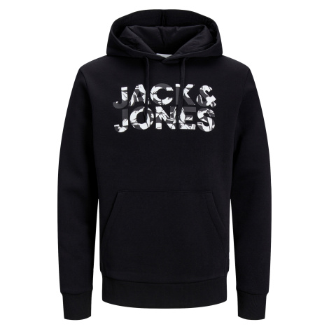 Jack&Jones Pánská mikina JJEJEFF Standard Fit 12250682 Black Jack & Jones