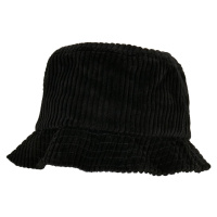 Velký manšestrový klobouk černý
