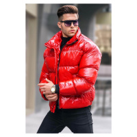 Madmext Red Shiny Basic Down Jacket 5993