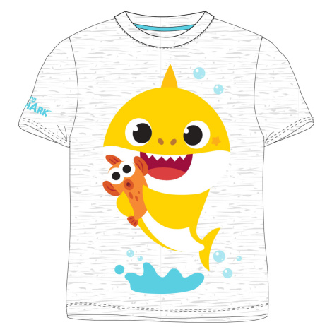 Chlapecké tričko Baby Shark 5202023, světle šedý melír Barva: Šedá