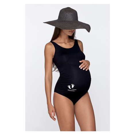 Těhotenské jednodílné plavky Mommy černé
