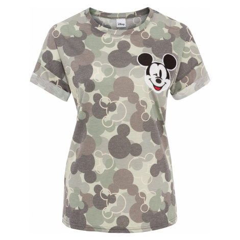 Triko Mickey Mouse s kamuflážovým vzorem Bonprix